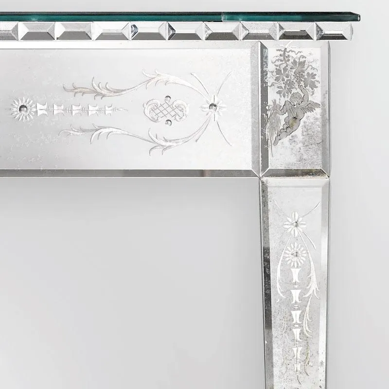 18th Century-Style Venetian Mirrored Dining Table