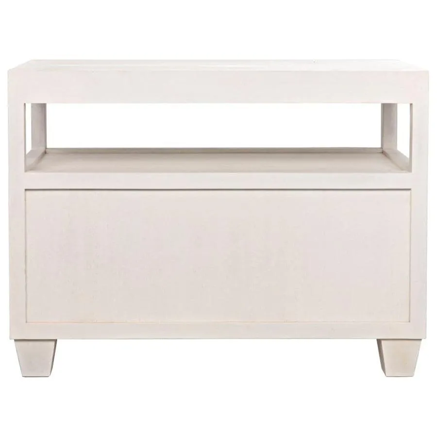 2-Drawer Side Table with Sliding Tray