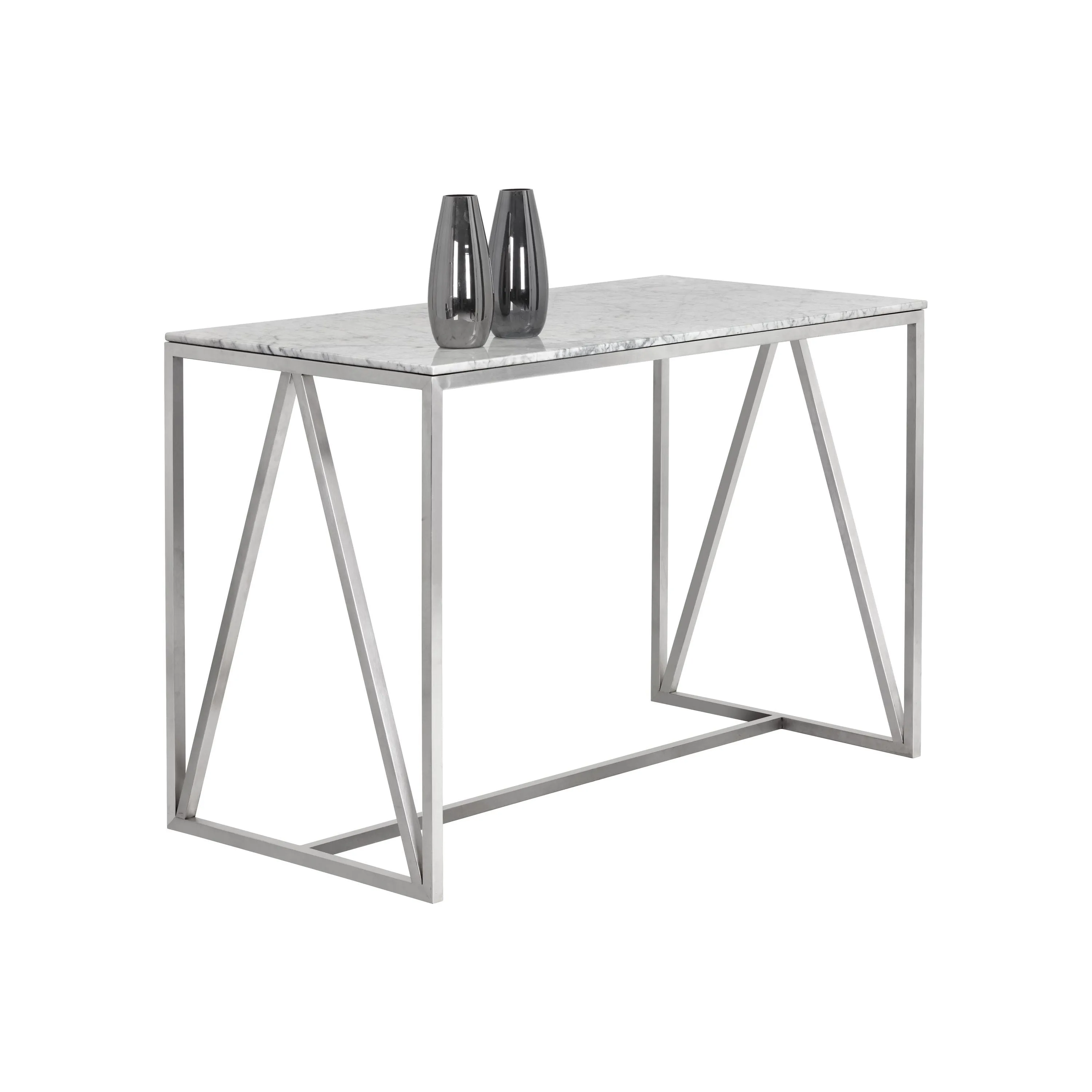 Abel Counter Table - Stainless Steel