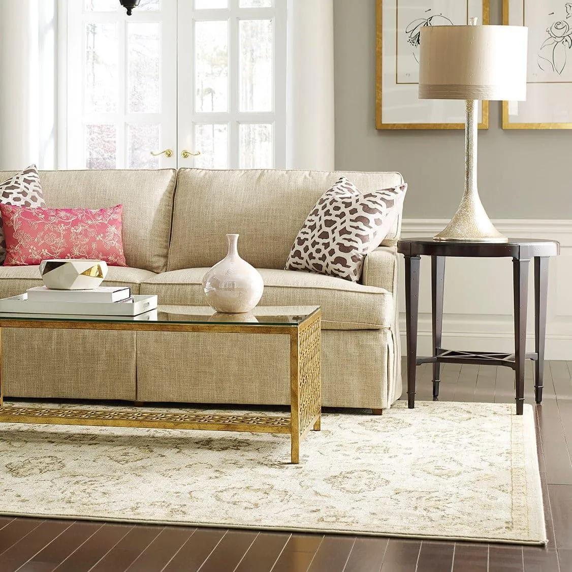 Addison Round Lamp Table