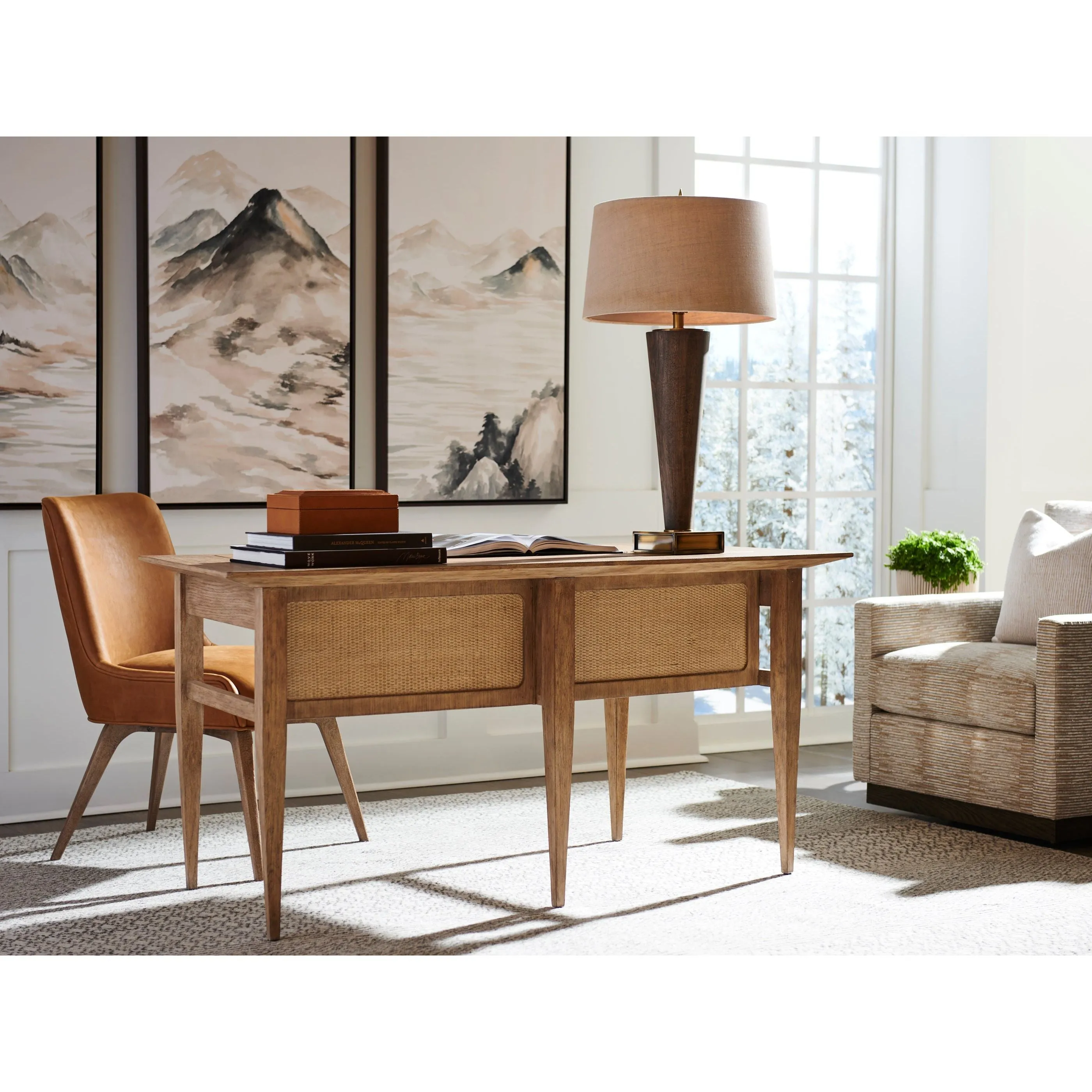 Aegis Writing Desk - Medium Brown