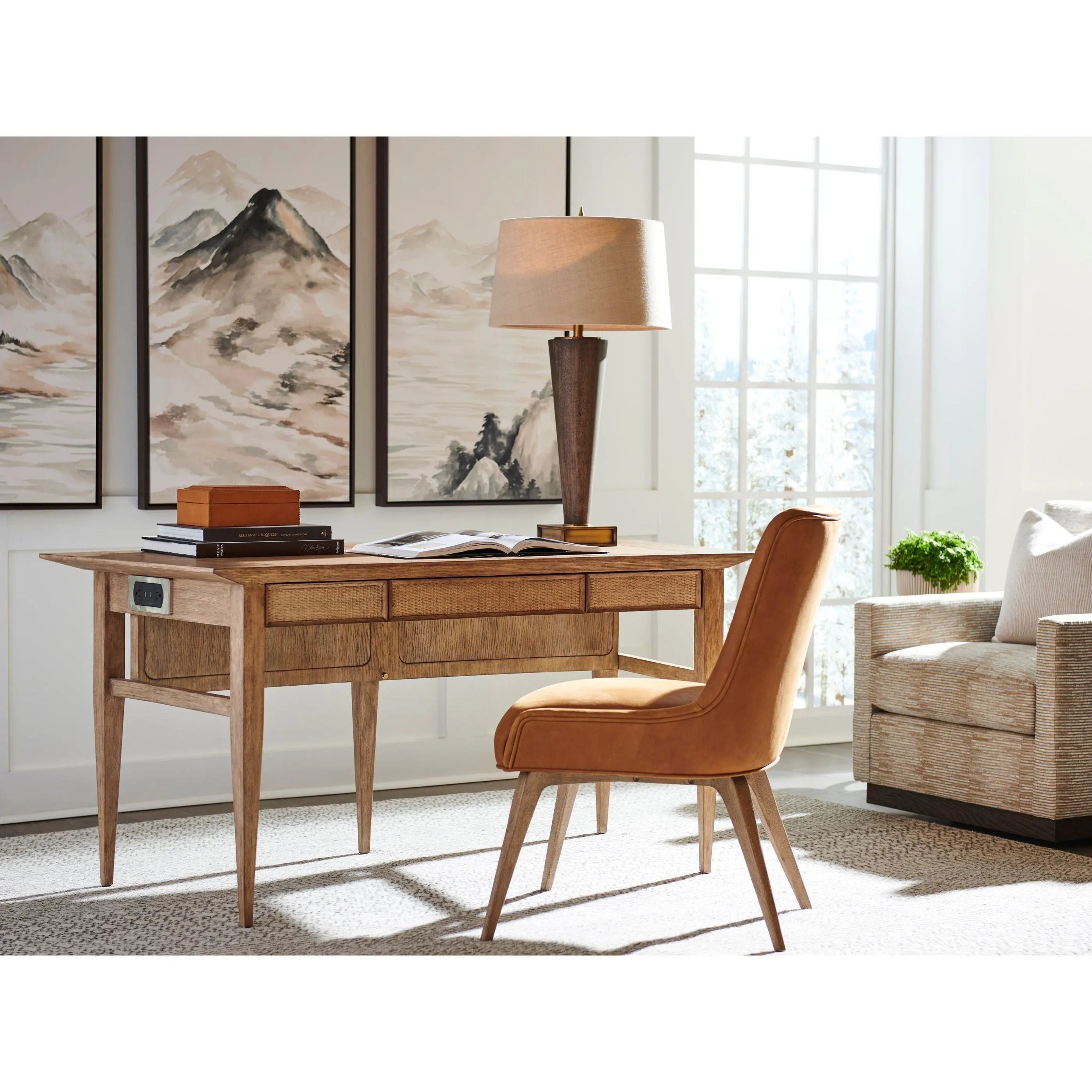 Aegis Writing Desk - Medium Brown