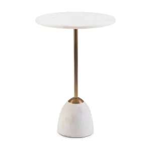 Agate Martini Table - Natural,Silver