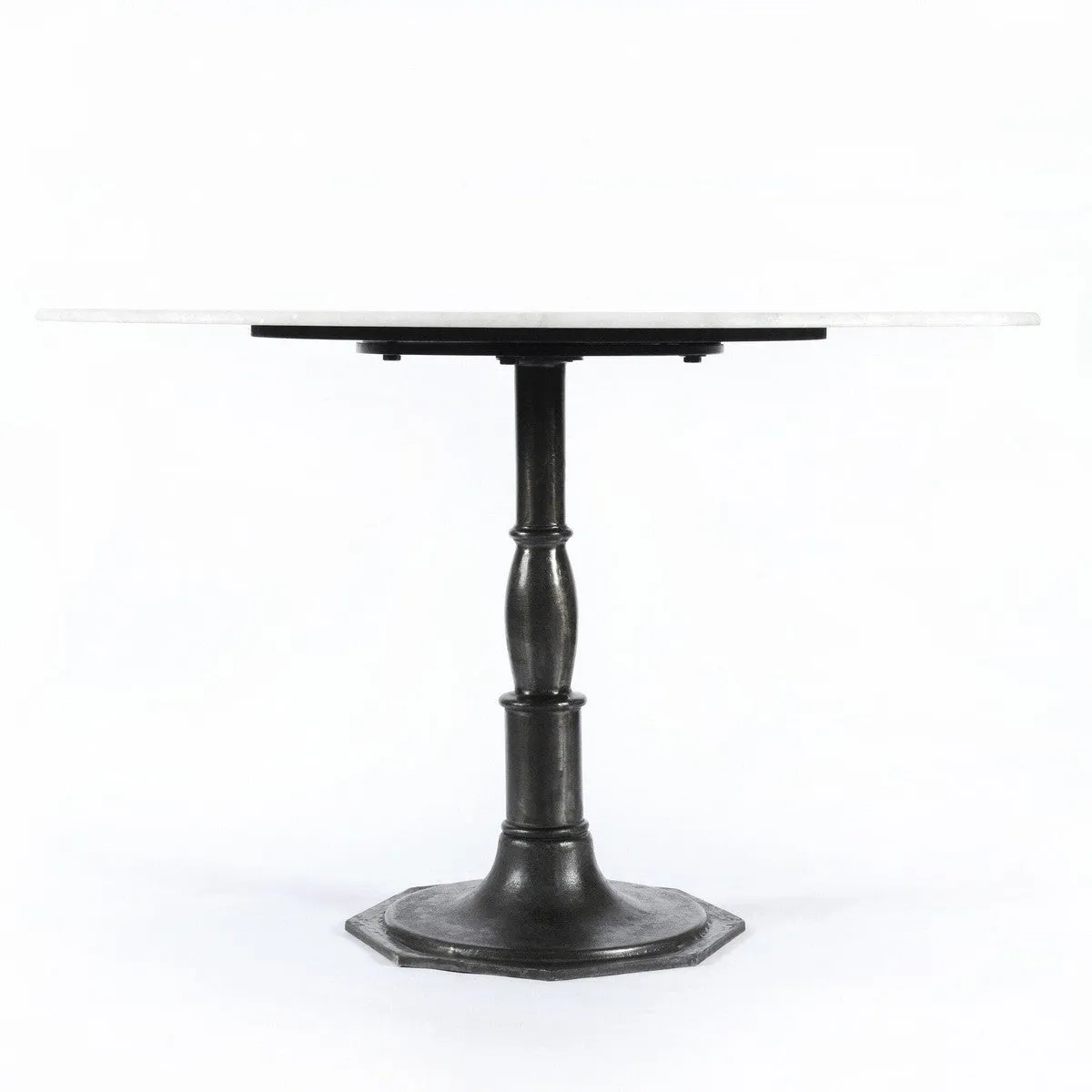 Aiden Round Dining Table - White Marble