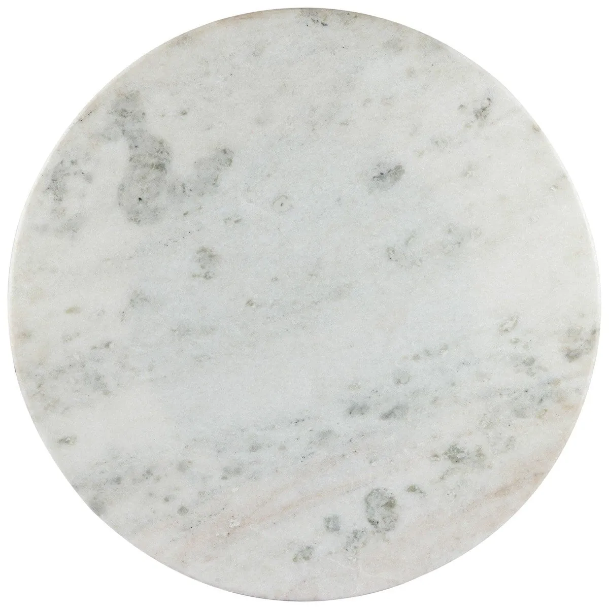 Aiden Round Dining Table - White Marble
