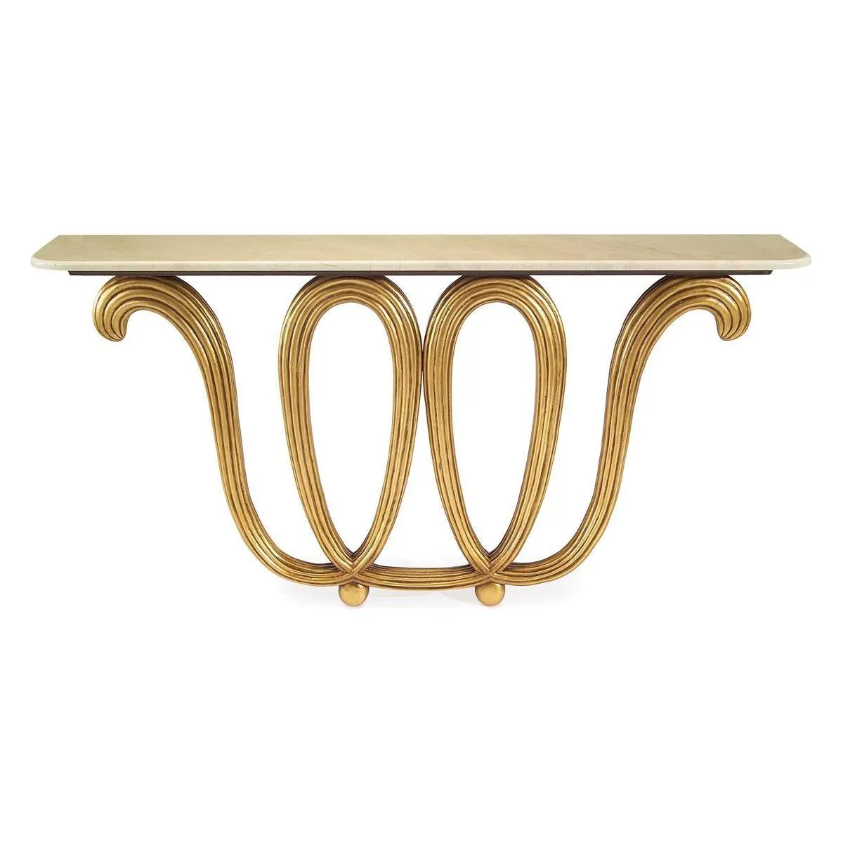 Alcott Console Table - Ivory - Poplar Wood
