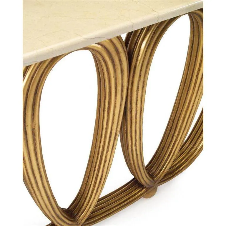 Alcott Console Table - Ivory - Poplar Wood