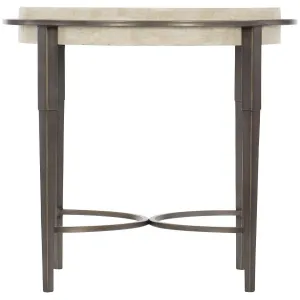 Alden Metal Round Chairside Table