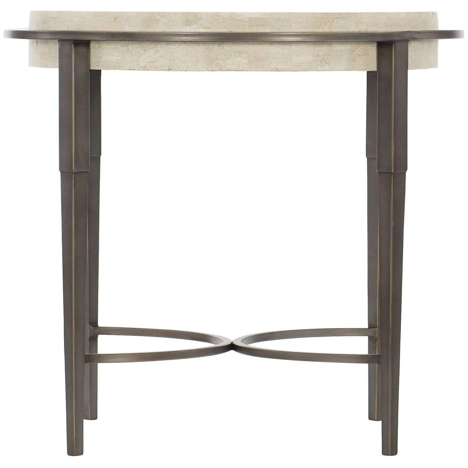 Alden Metal Round Chairside Table