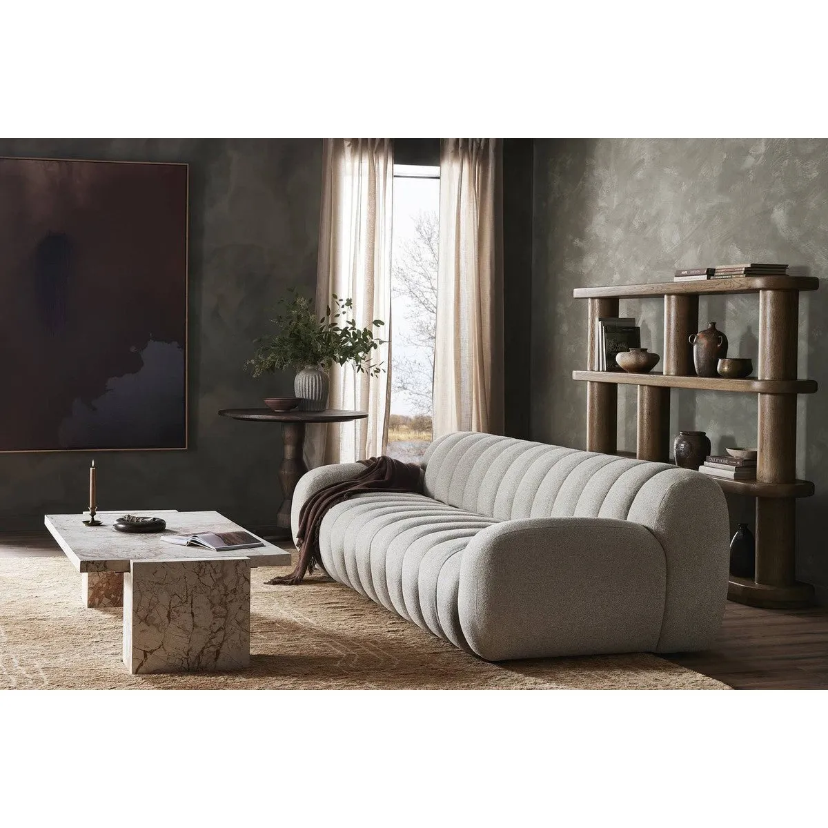 Alicia Coffee Table - Desert Taupe Marble