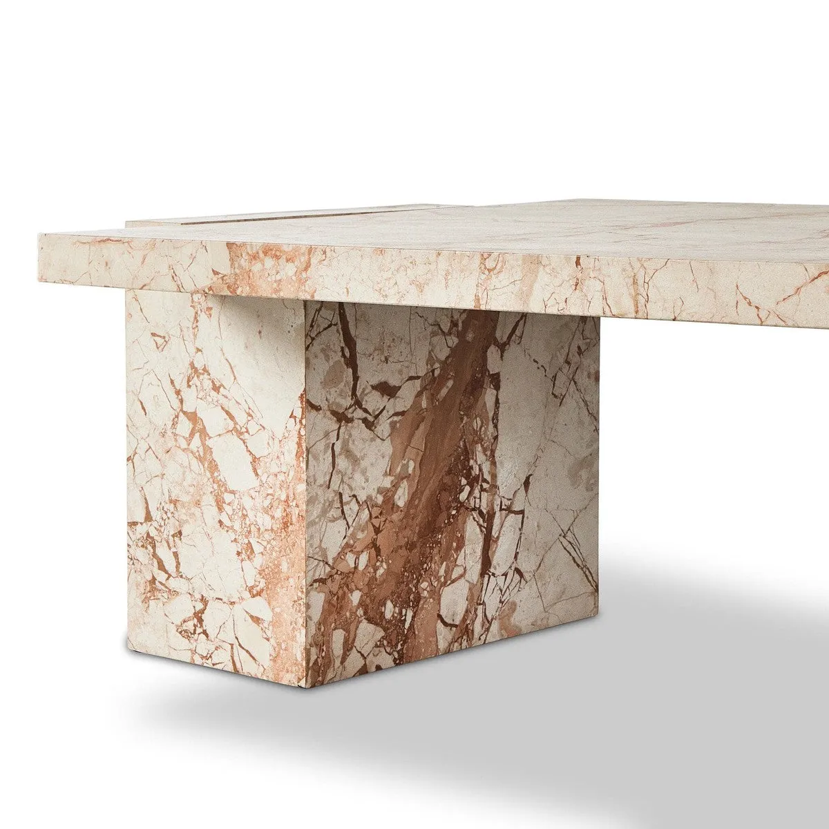 Alicia Coffee Table - Desert Taupe Marble