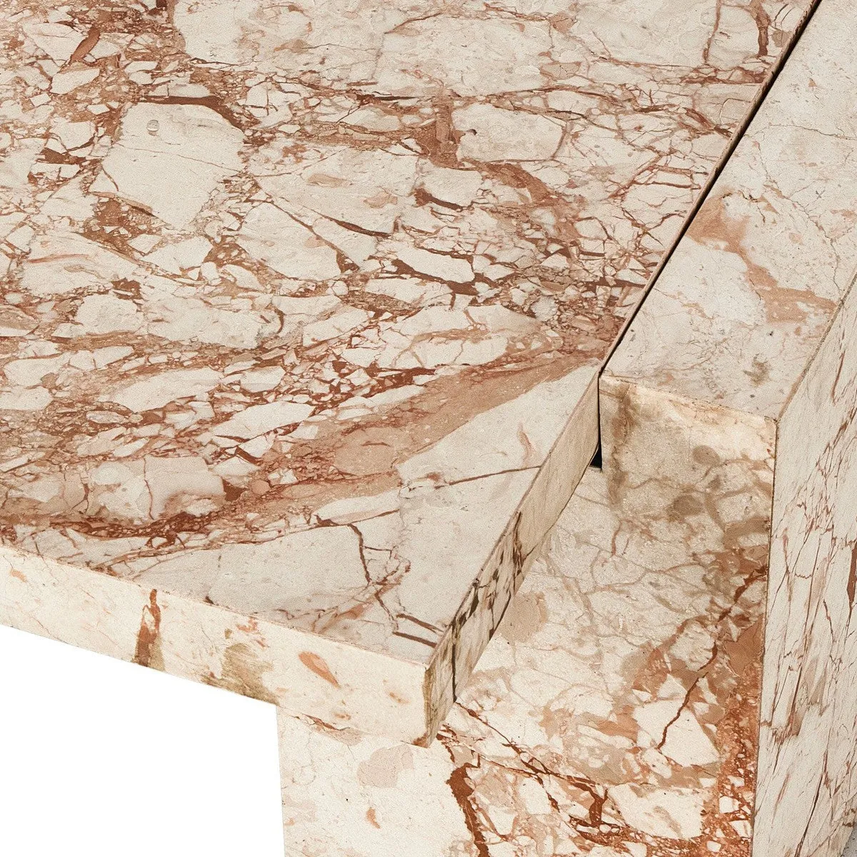 Alicia Coffee Table - Desert Taupe Marble