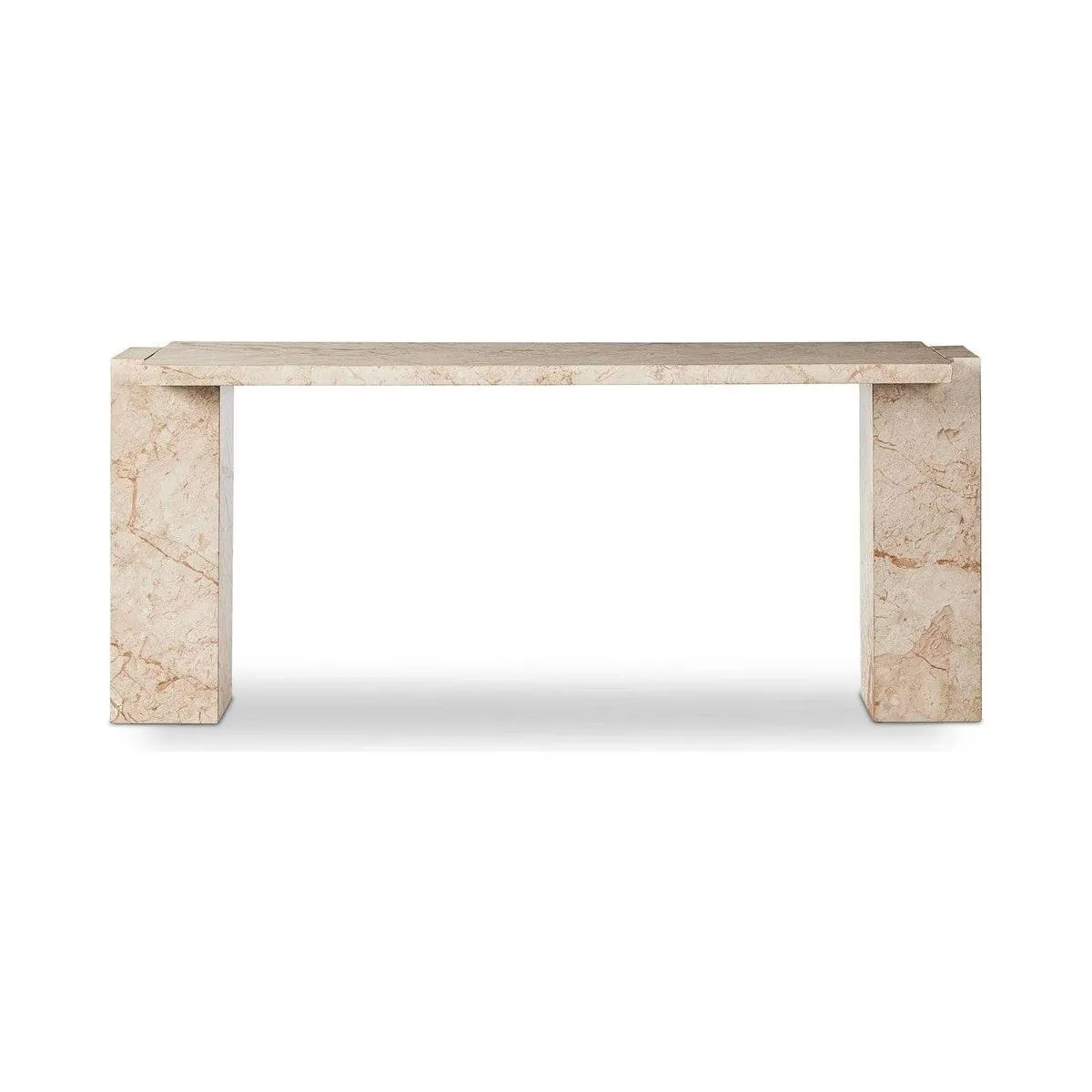 Alicia Console Table - Desert Taupe Marble