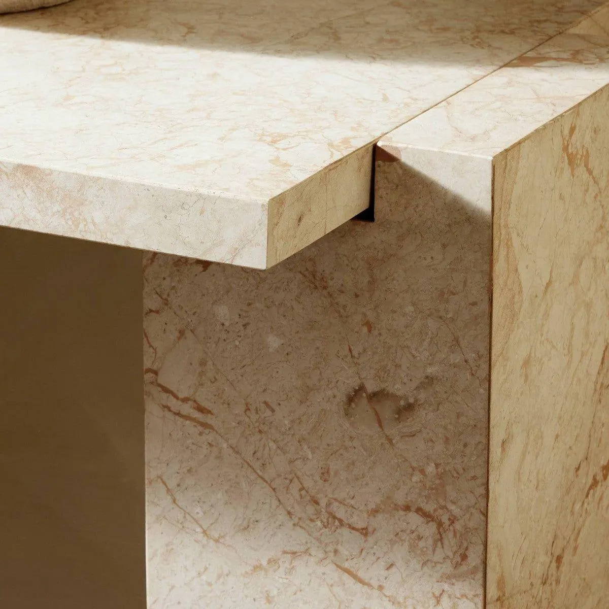 Alicia Console Table - Desert Taupe Marble