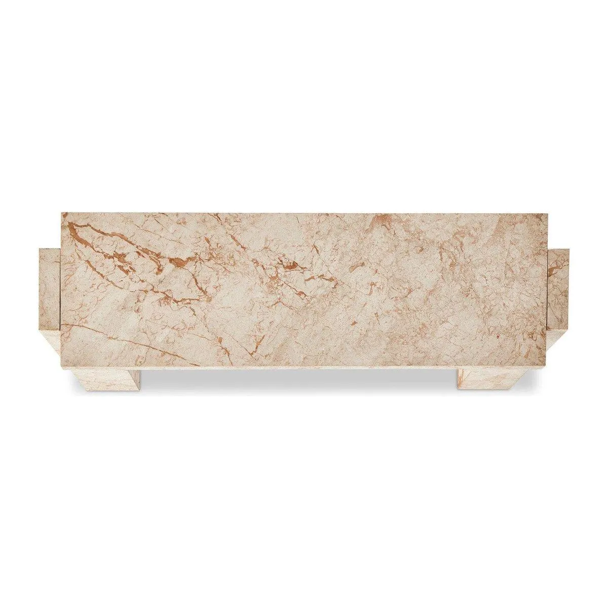 Alicia Console Table - Desert Taupe Marble