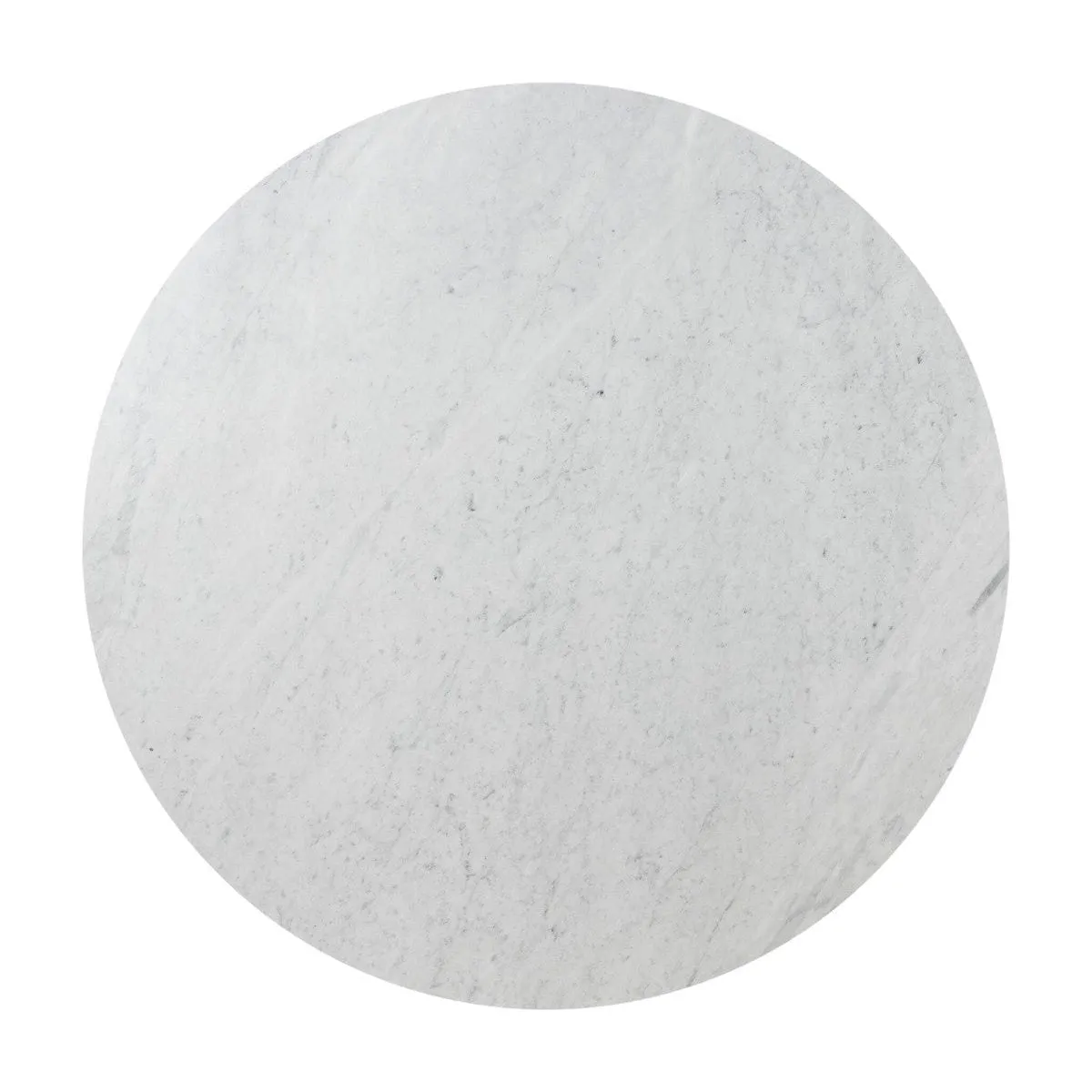 Amadis Coffee Table - Italian White Marble w/ Rustic Grey Base