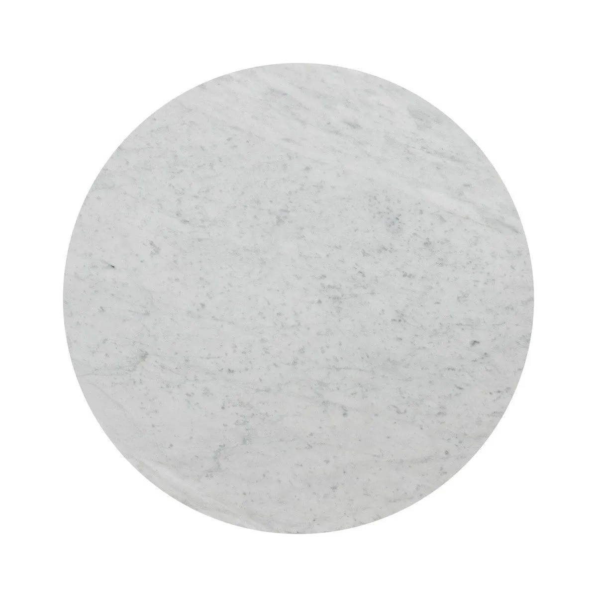 Amadis End Table - Italian White Marble & Rustic Grey