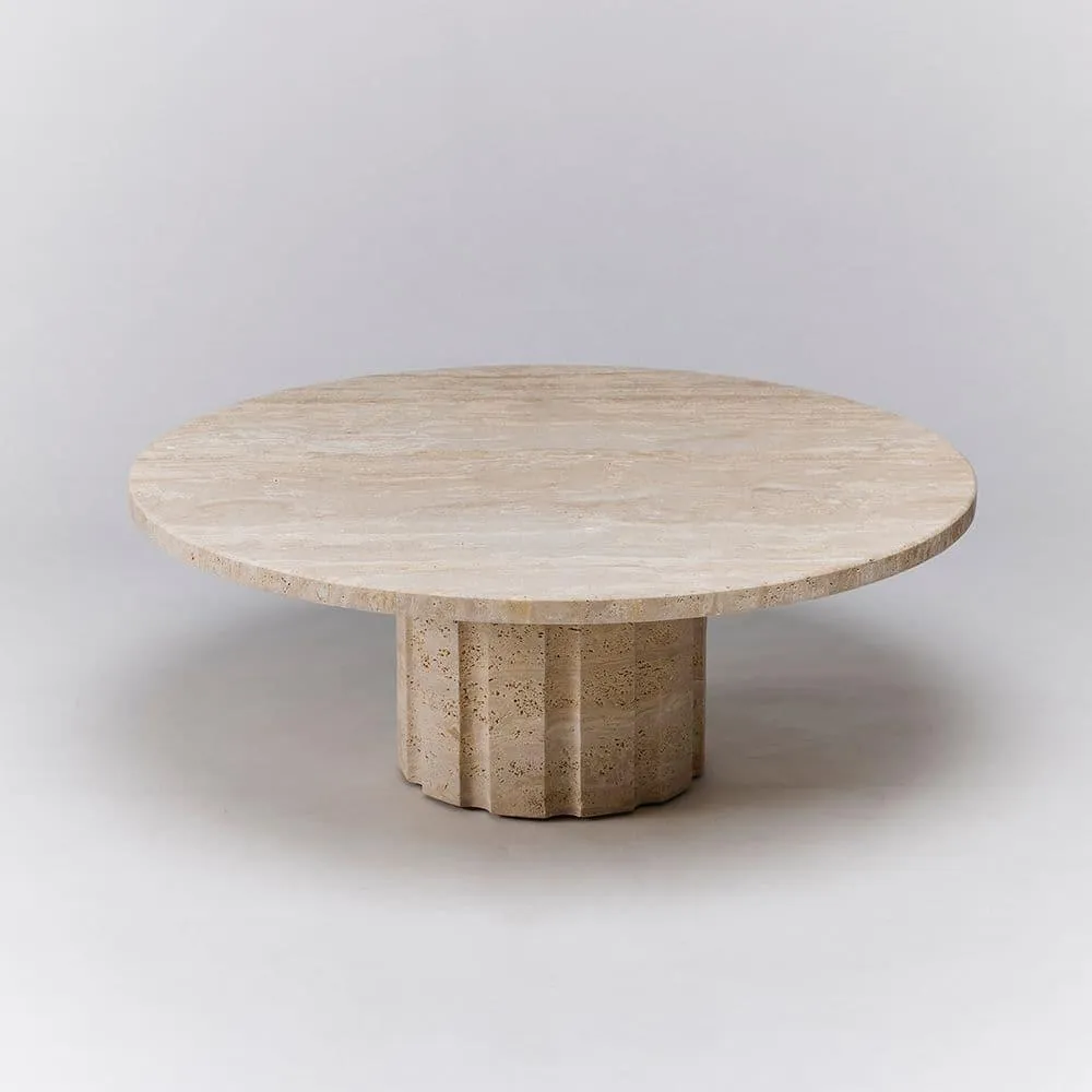 Amerigo Cocktail Table - Travertine