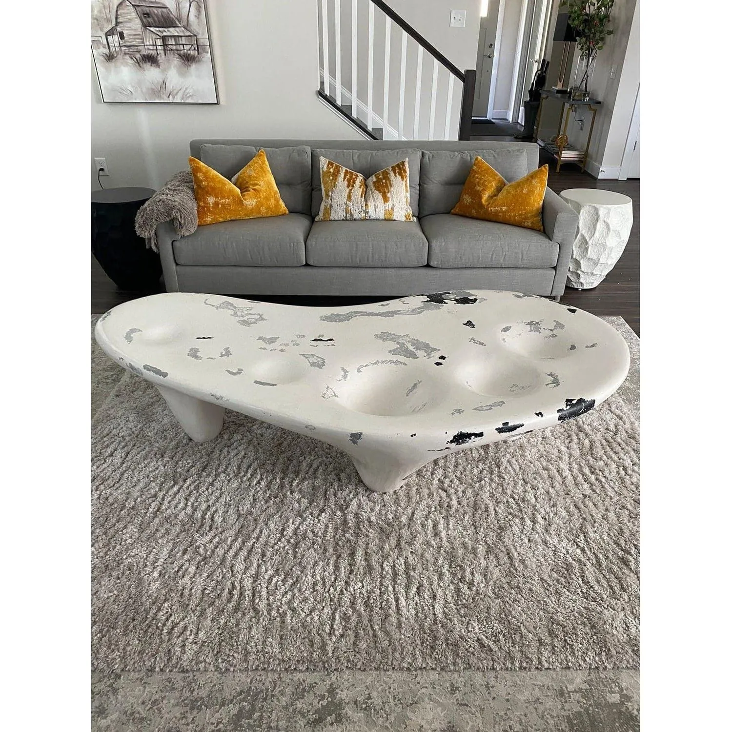 Amoeba Coffee Table Bench