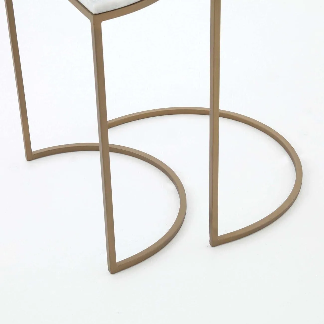 Amoret Nesting Tables-Iron Matte Brass