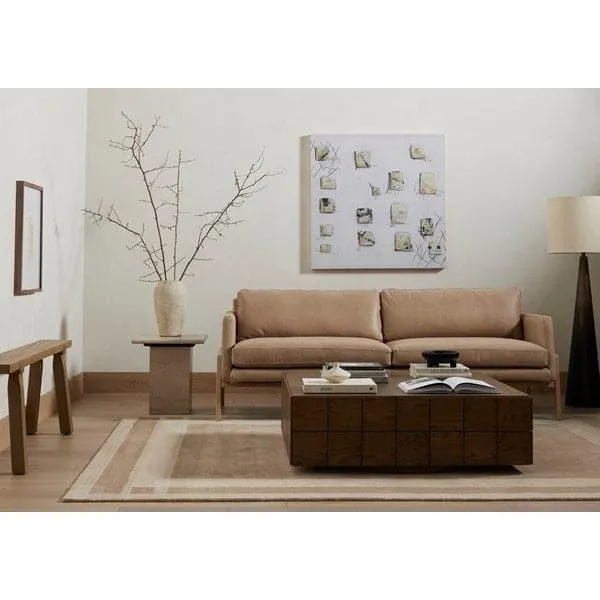 Anden End Table - Cream Marble