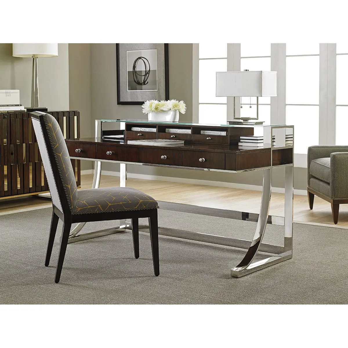 Andrea Writing Desk - Dark Brown