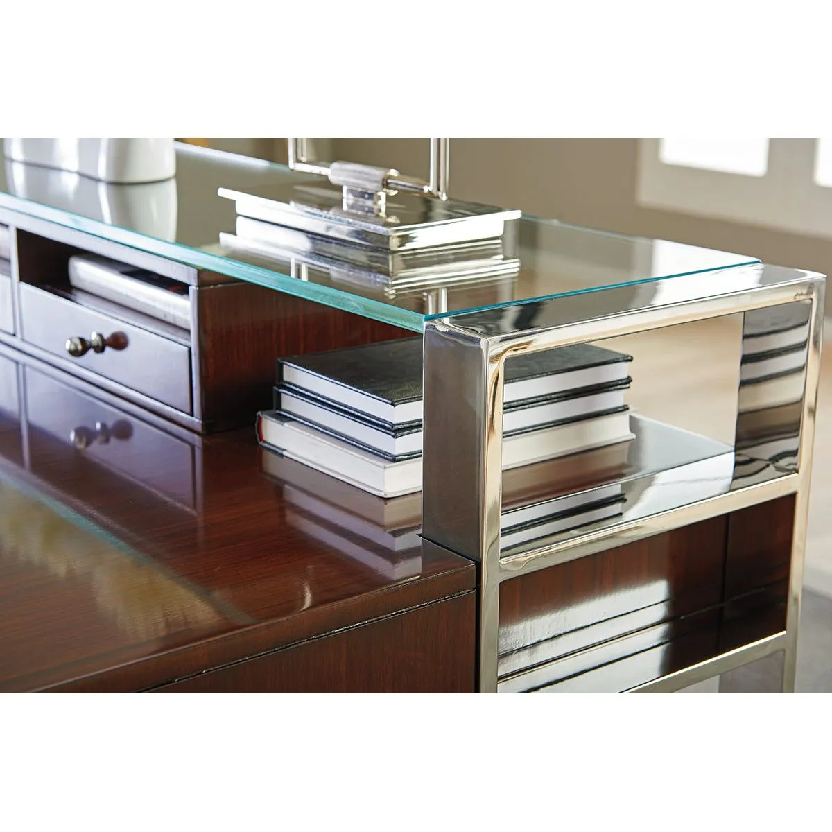 Andrea Writing Desk - Dark Brown