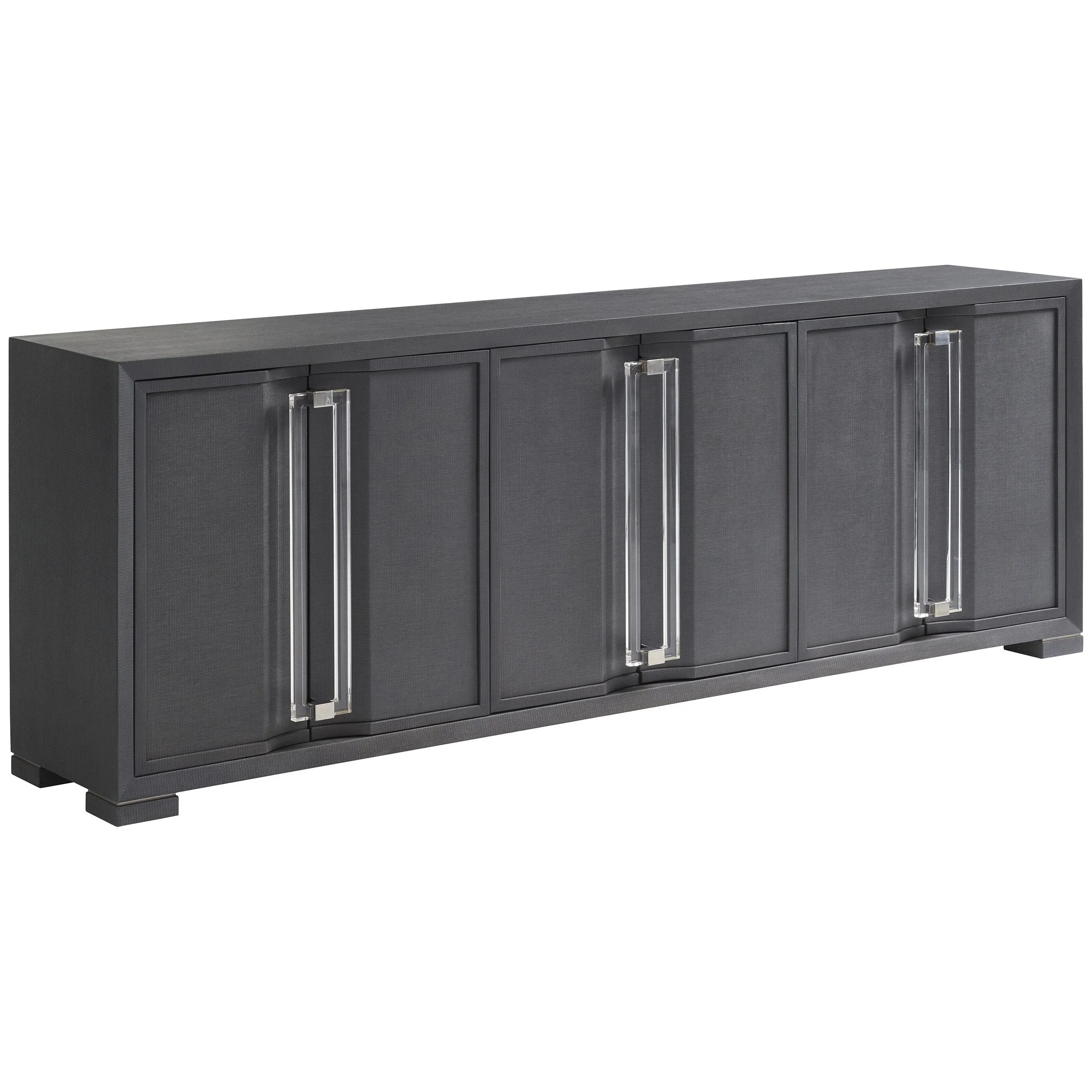 Anthology Linen Long Media Console - Gray