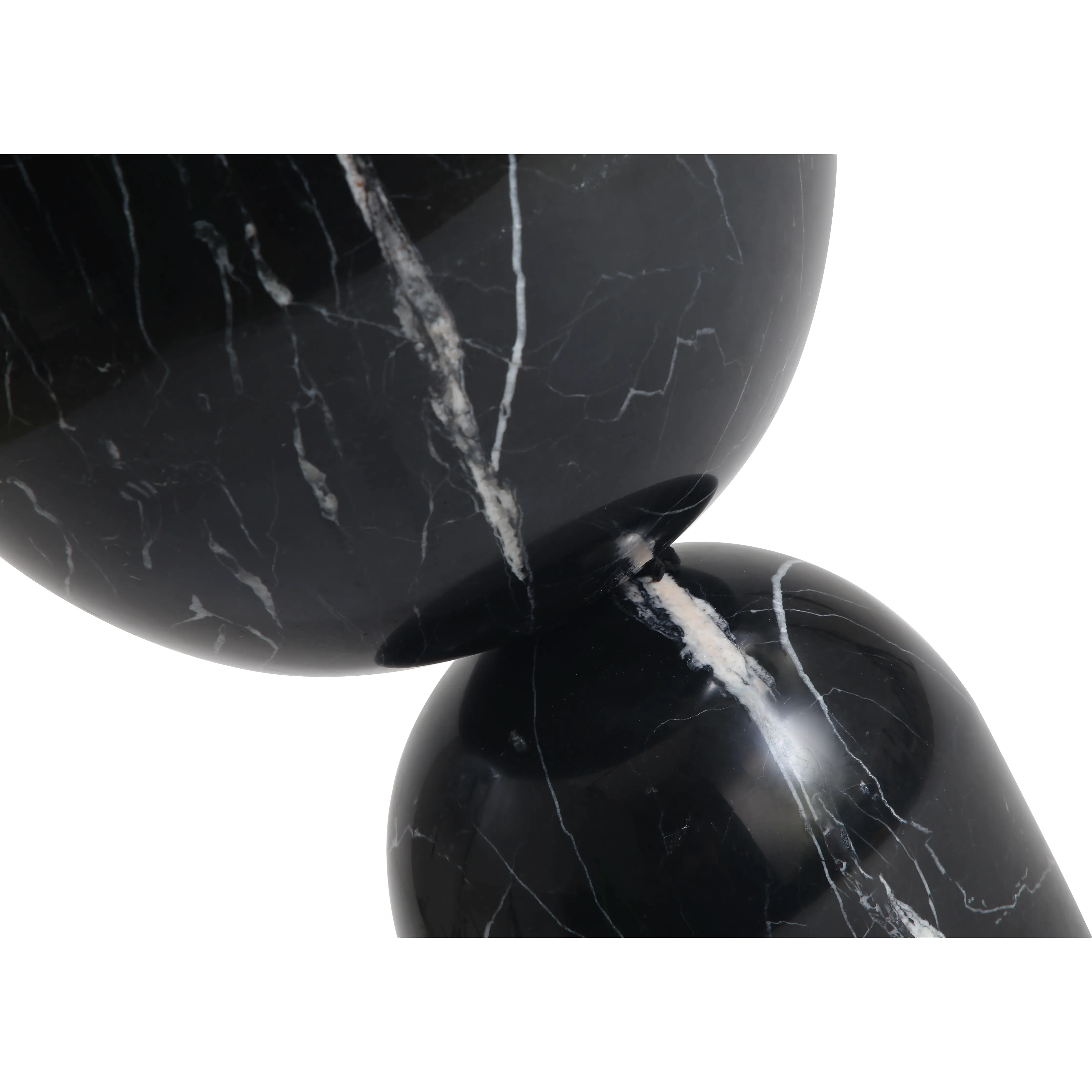 Apothecary Low End Table Black Marble