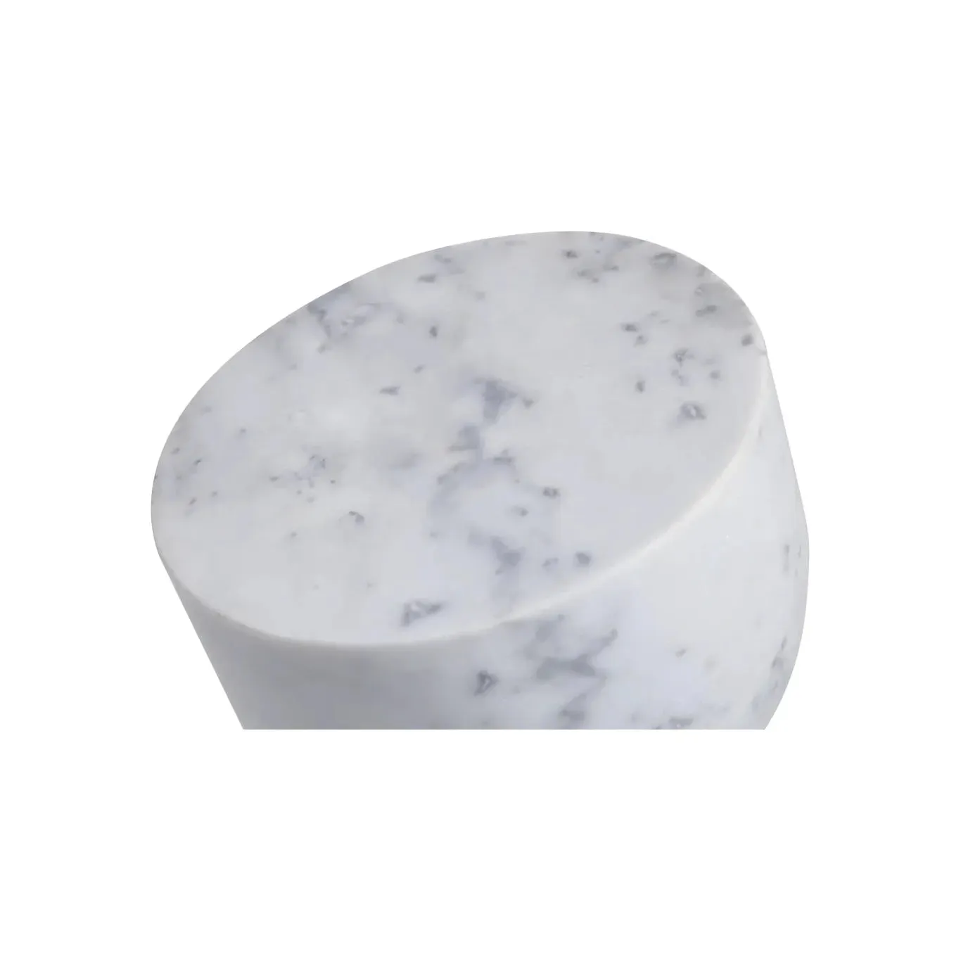 Apothecary Low End Table White Marble