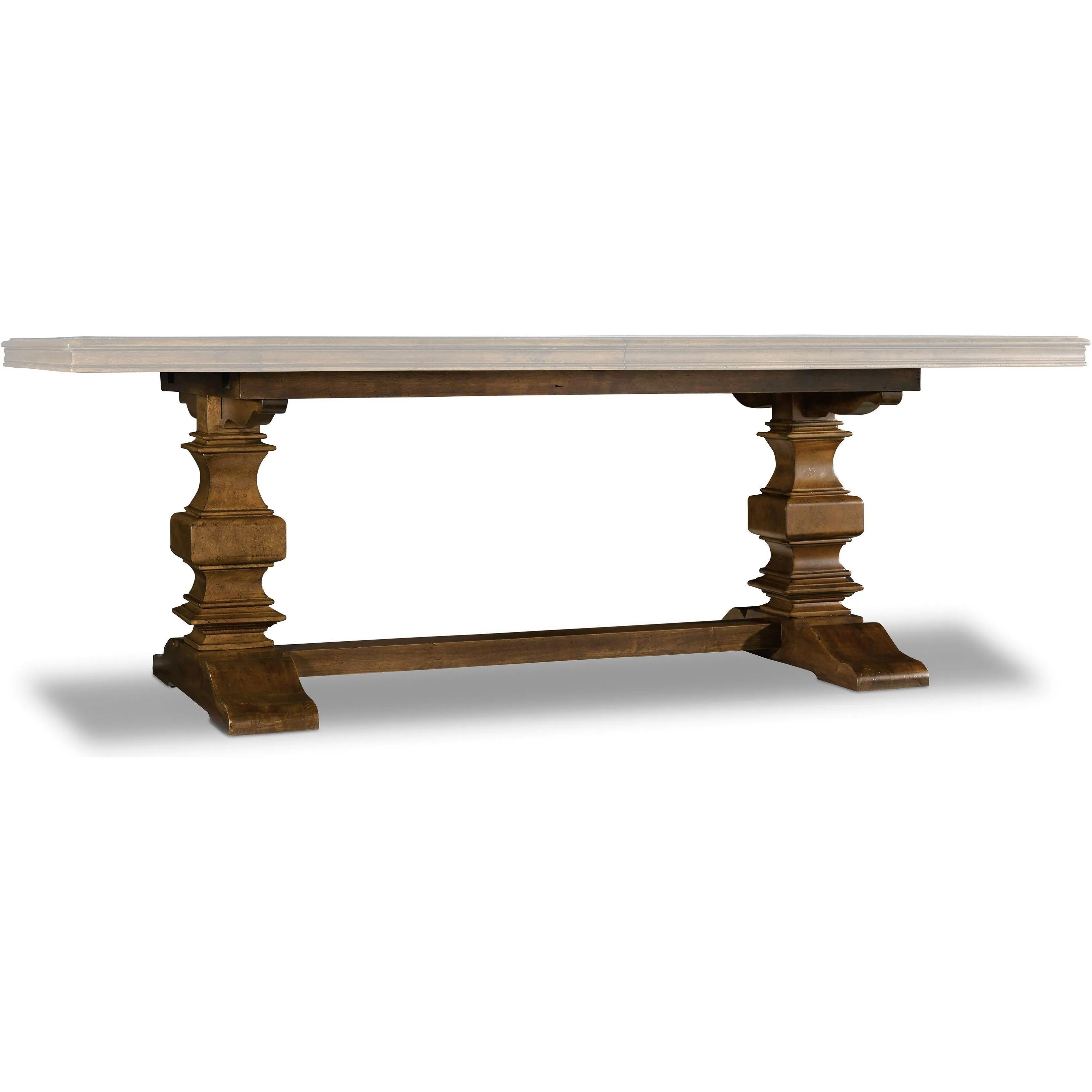 Archivist Trestle Dining Table Collection w/ 2-18in Leaves