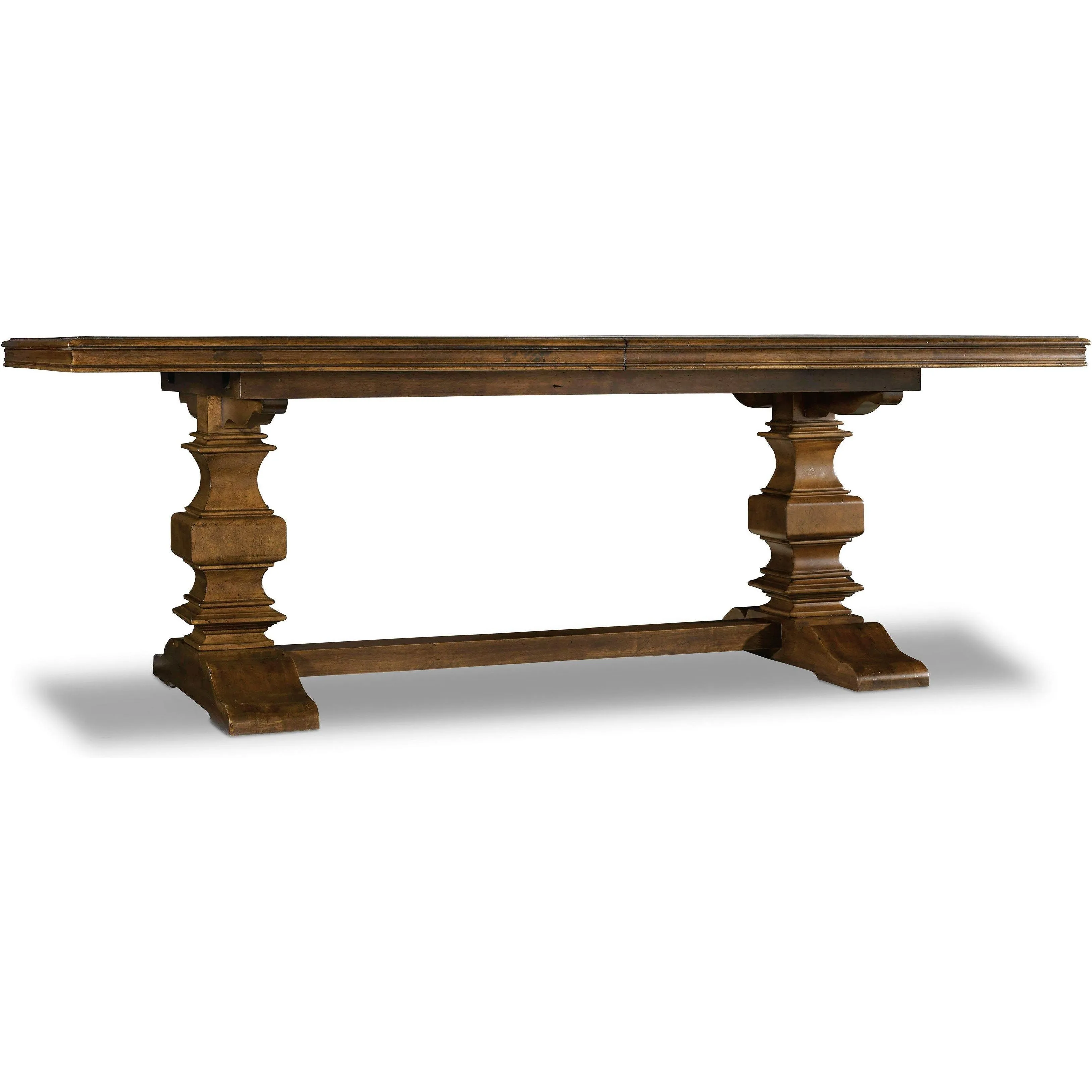 Archivist Trestle Dining Table Collection w/ 2-18in Leaves