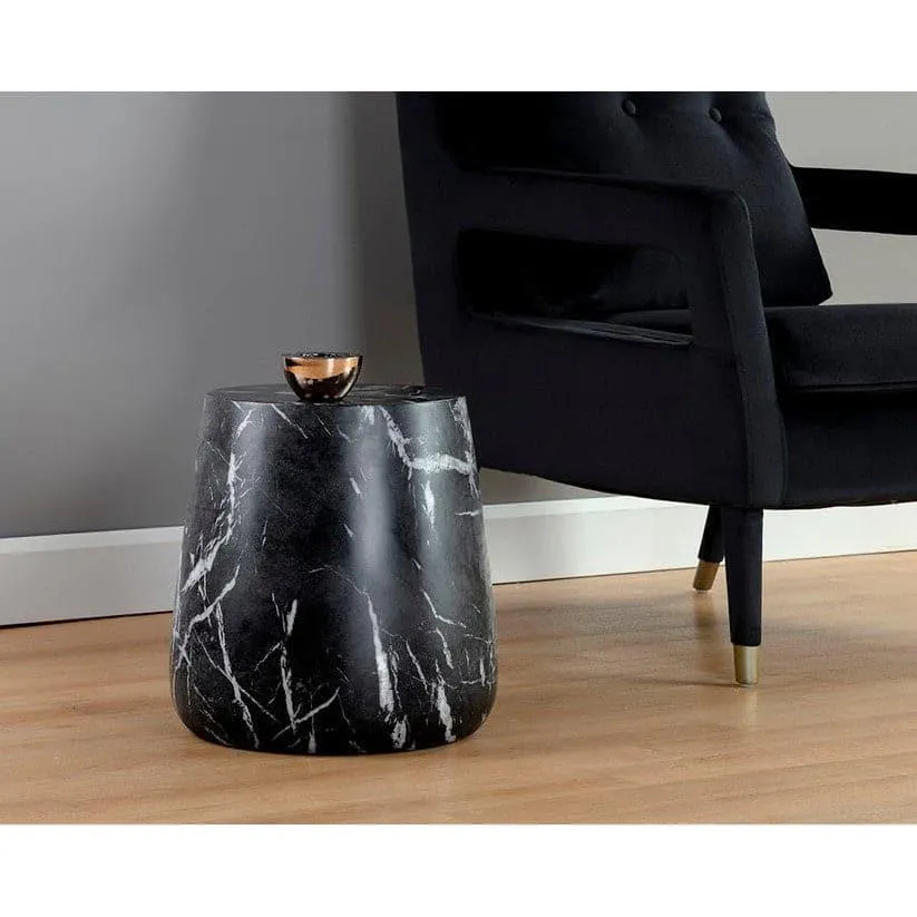 Aries Side Table - Marble Look