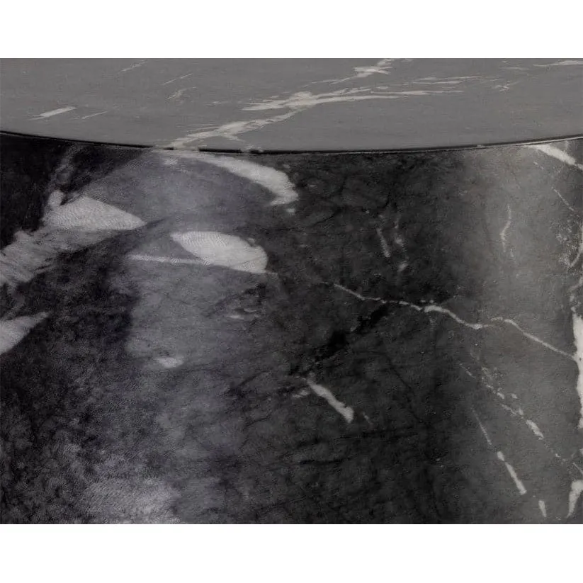 Aries Side Table - Marble Look
