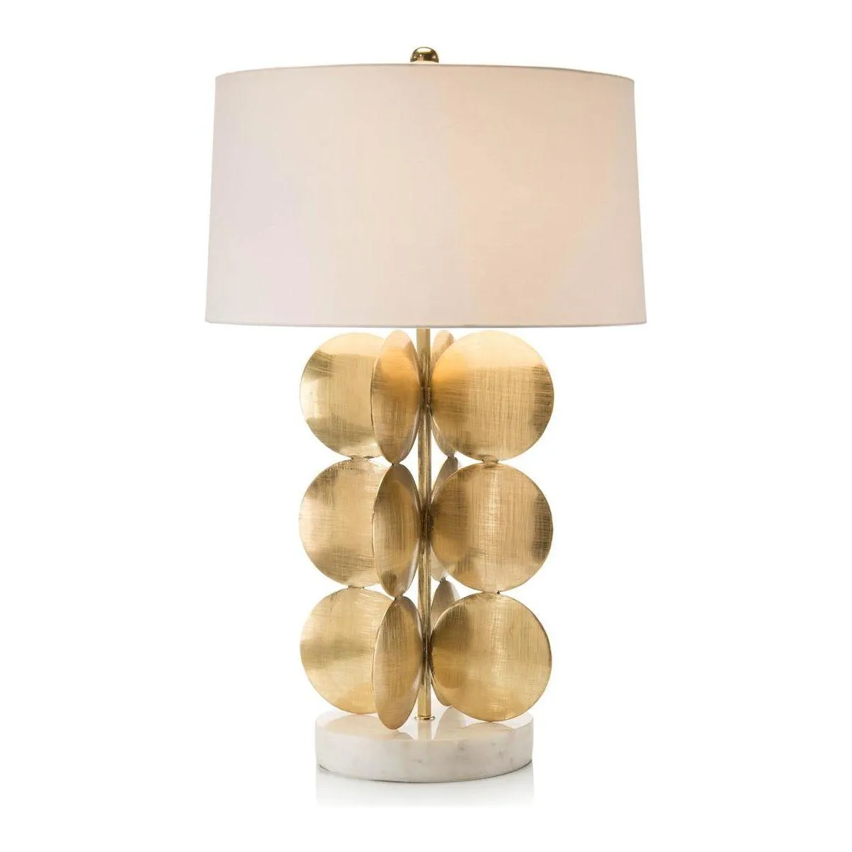 Around In Circles Table Lamp - Brass
