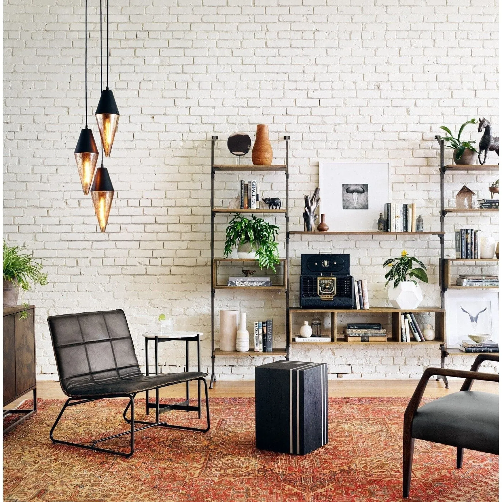 Ashbury Side Table - Polished White Marble