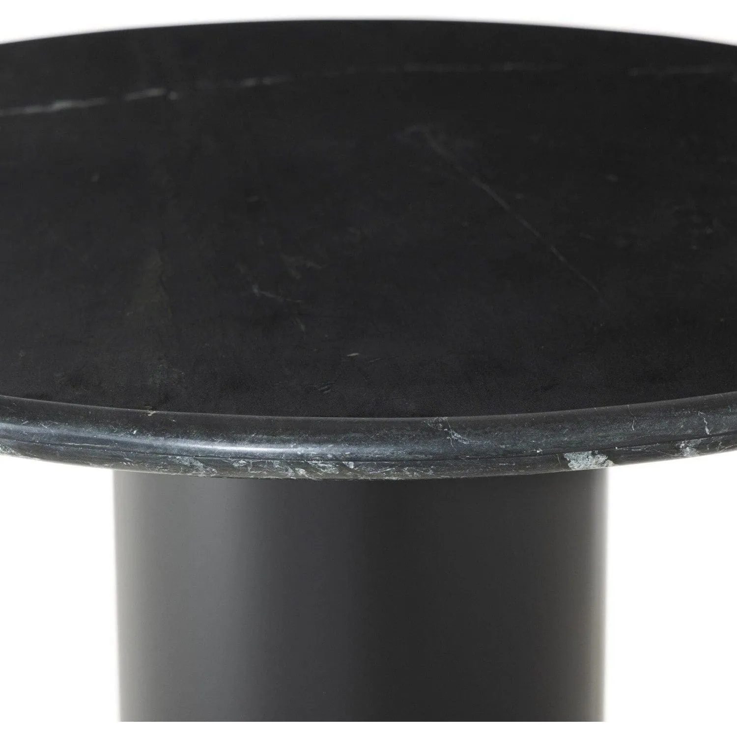 Ashby Round Dining Table - Black Marble