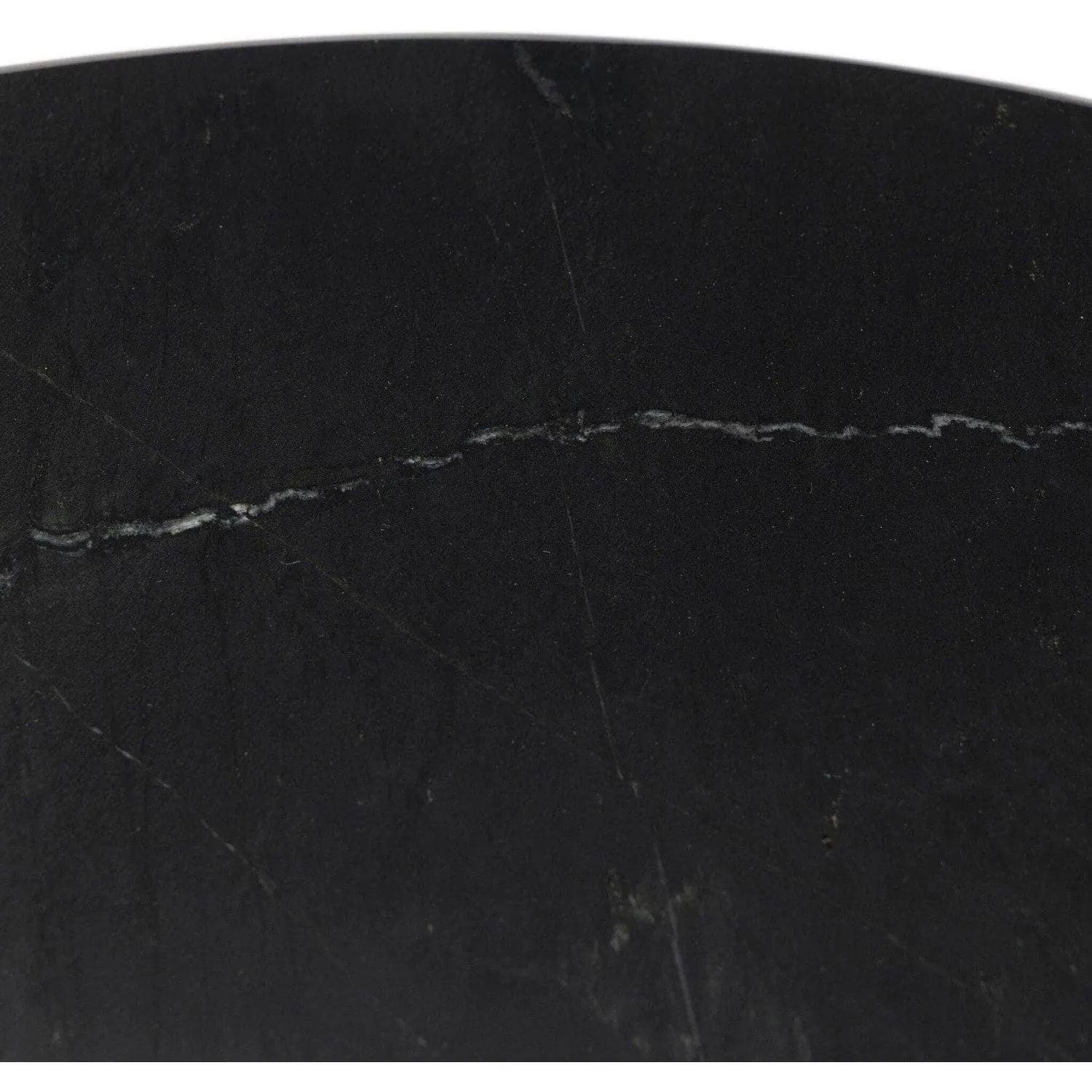 Ashby Round Dining Table - Black Marble