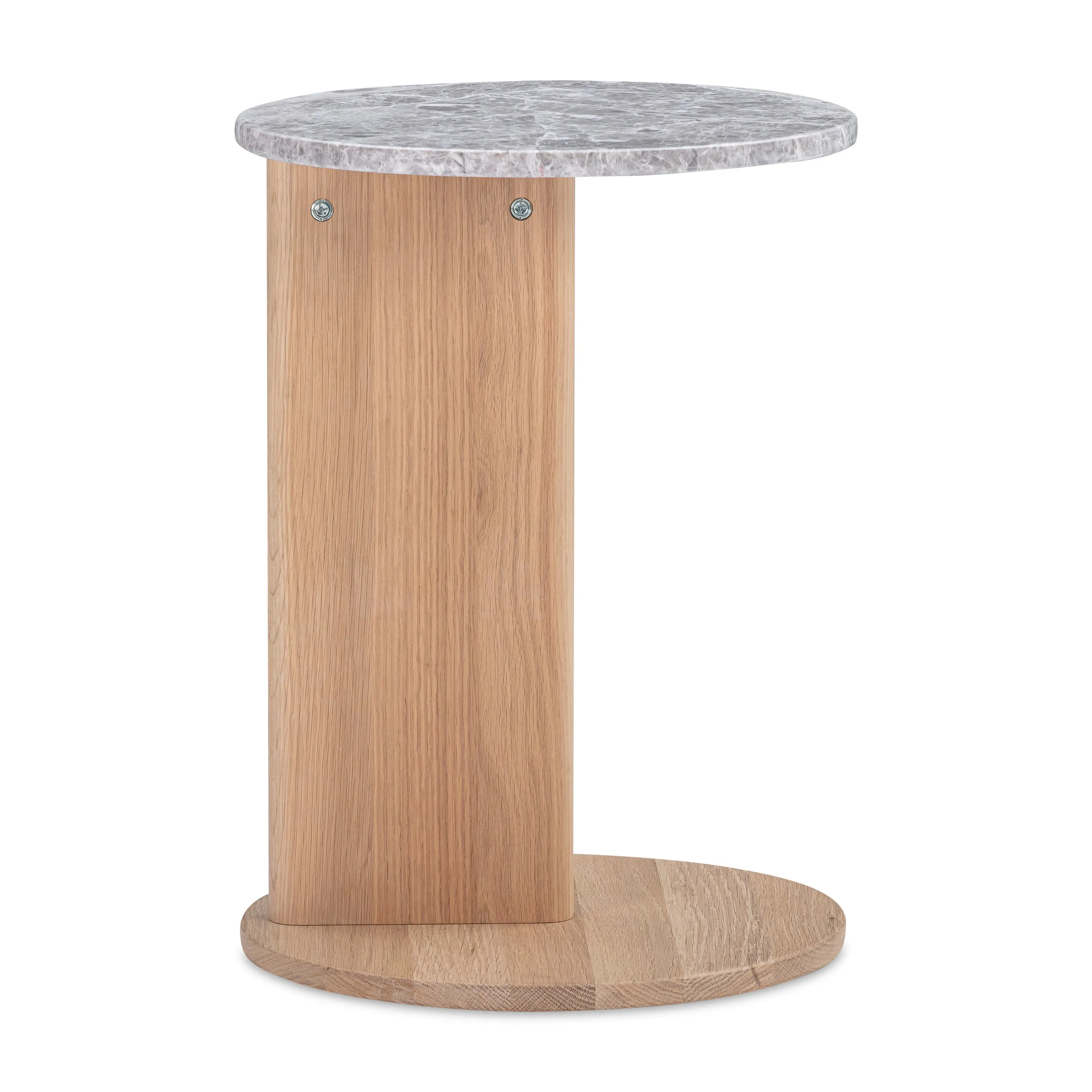 Aspect Side Table - Oak / Grey Marble
