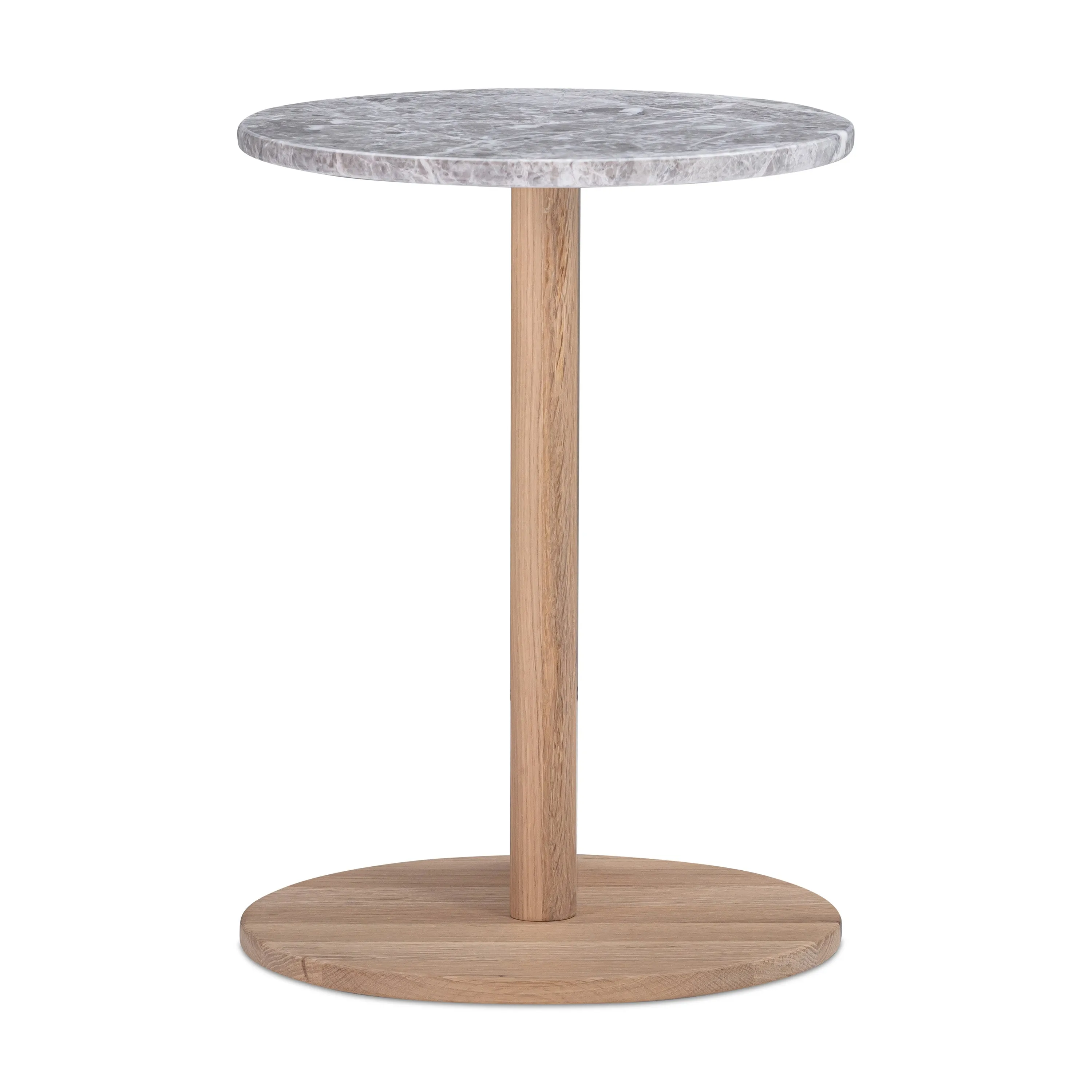 Aspect Side Table - Oak / Grey Marble