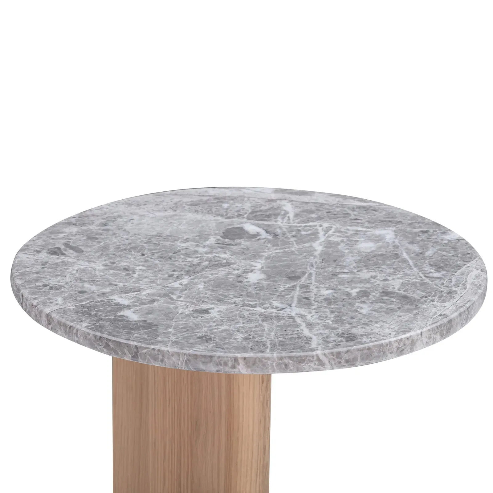 Aspect Side Table - Oak / Grey Marble