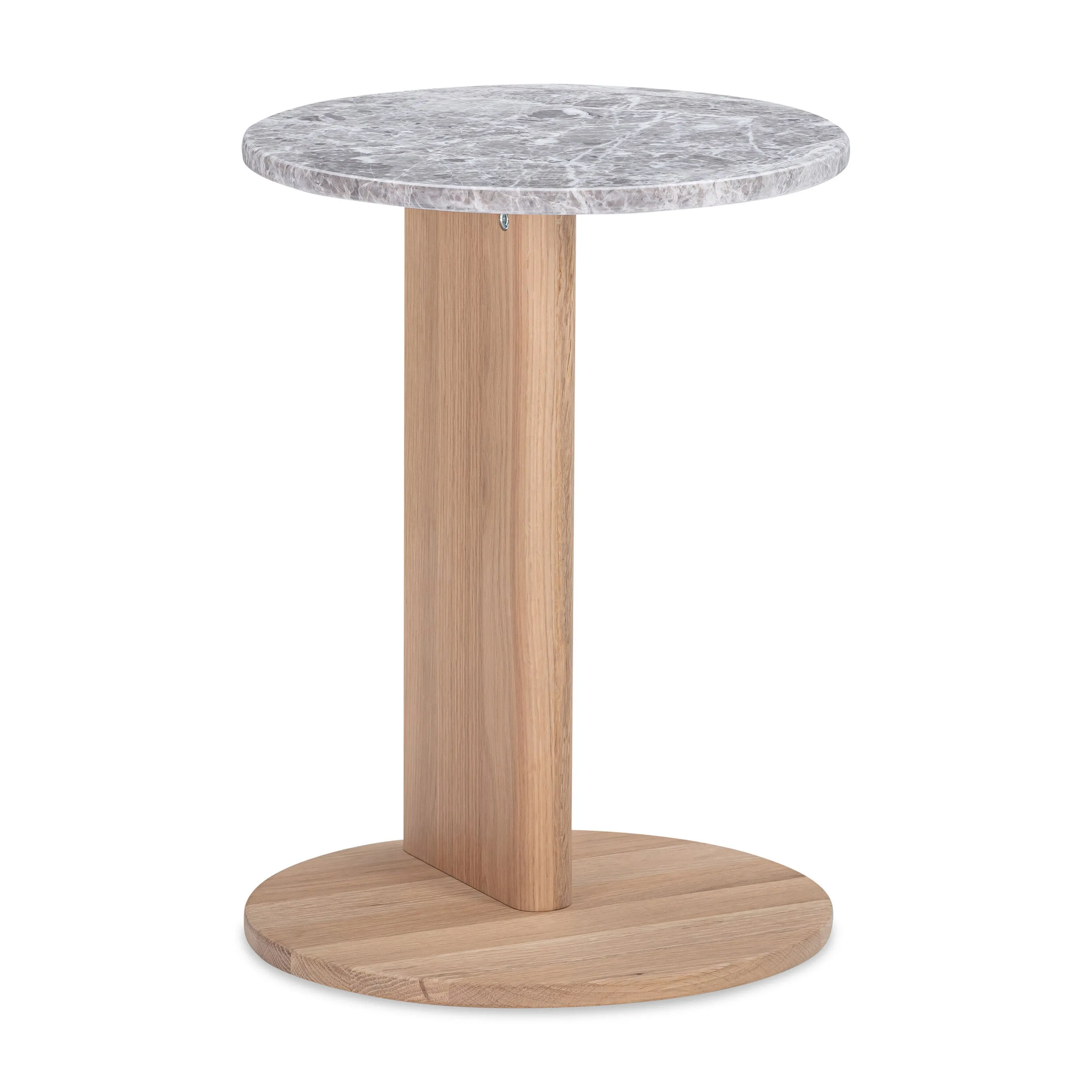 Aspect Side Table - Oak / Grey Marble