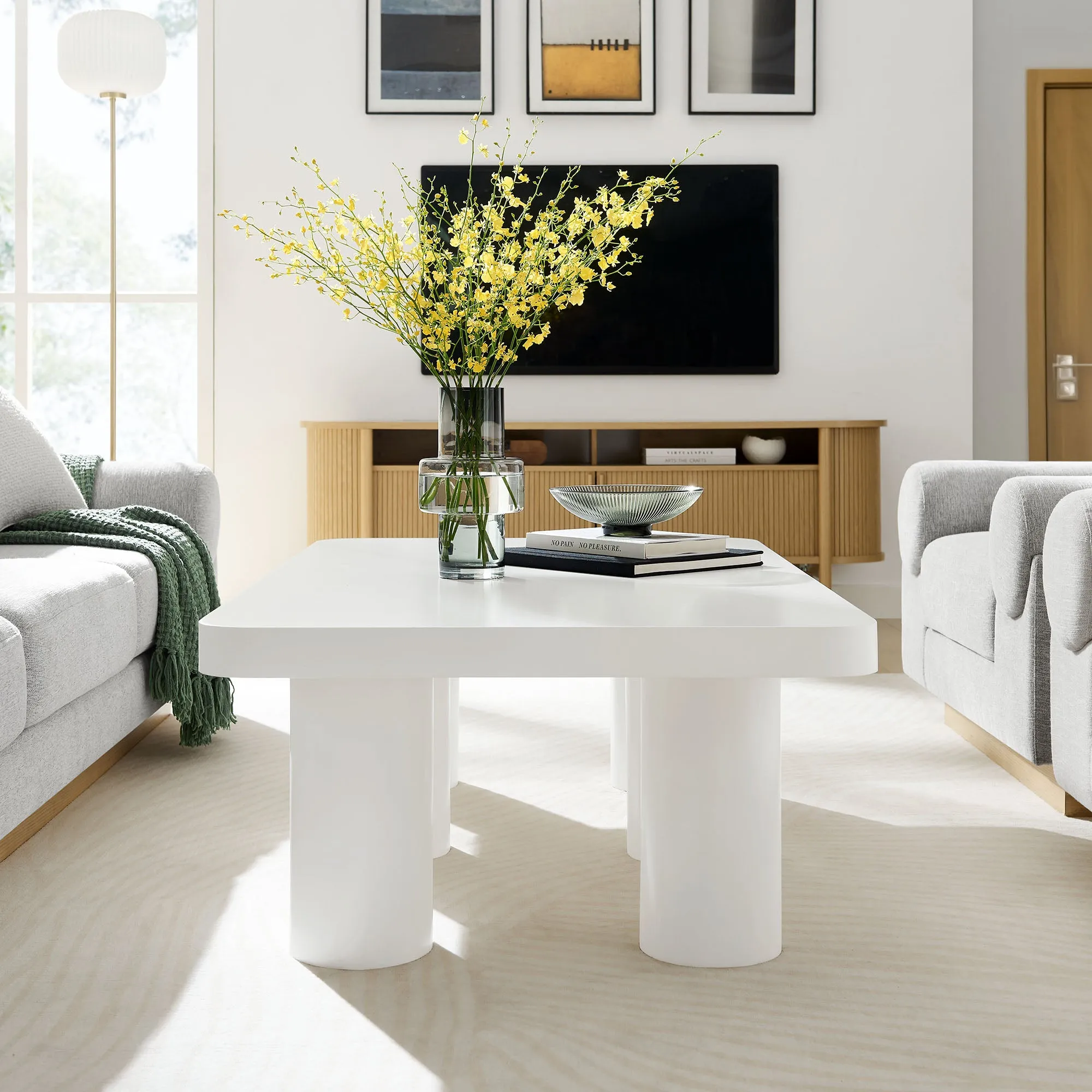 Cleo 54” Rectangular Coffee Table by Modway