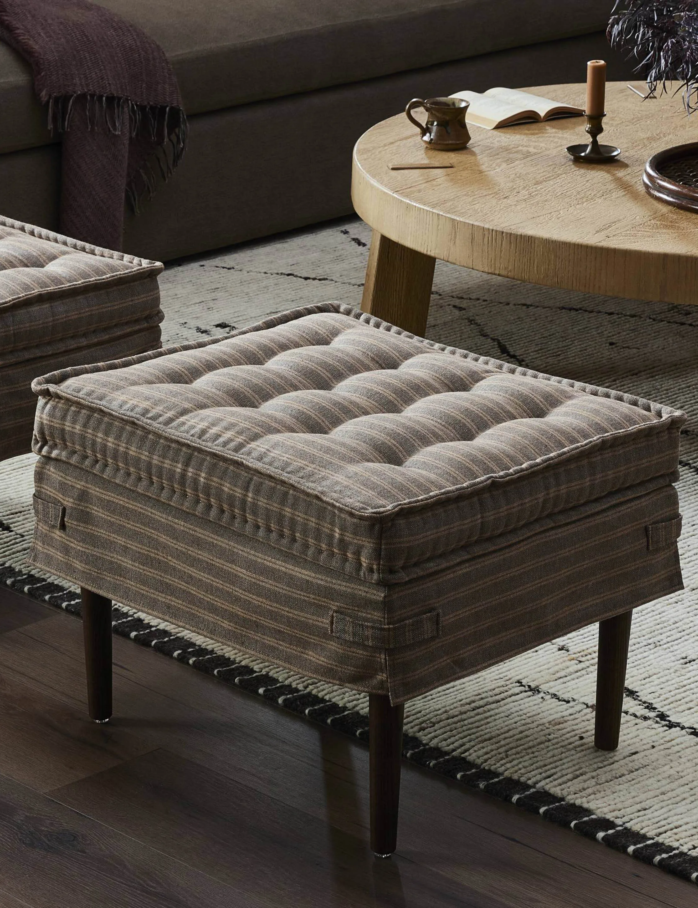 Cole Square Ottoman by Amber Lewis x Four Hands