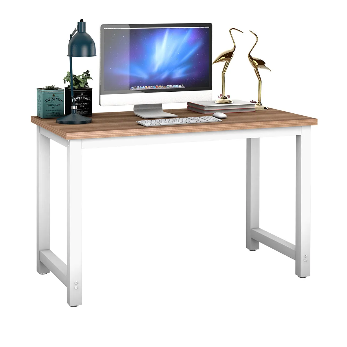 Costway Wood Computer Desk PC Laptop Table Study Workstation Home Office Furniture
