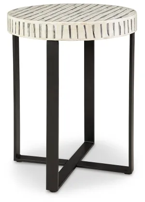 Crewridge Black / Cream Accent Table