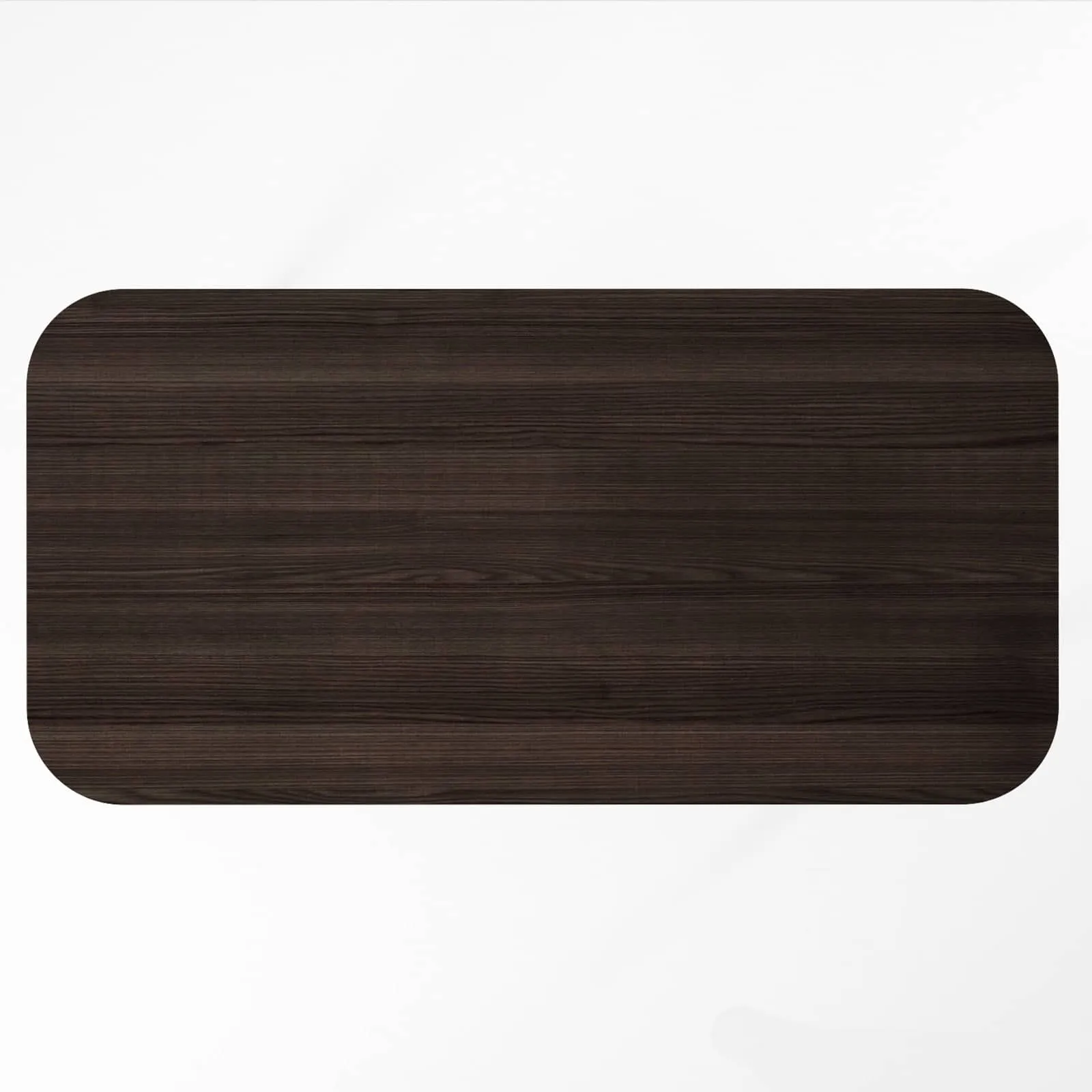 Curbus Round Corner Dining Table 160cm - White Ash Dark Stained