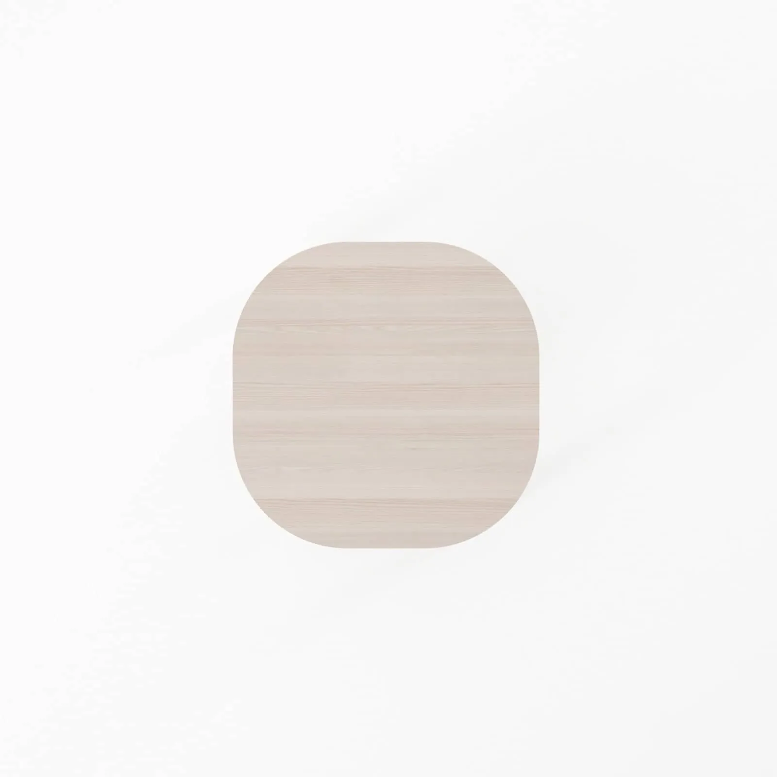 Curbus Rounded Side Table - White Ash