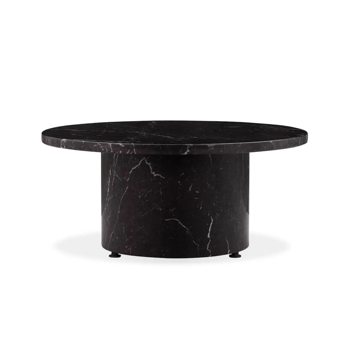 Curve Marble Coffee Table - Black Marble