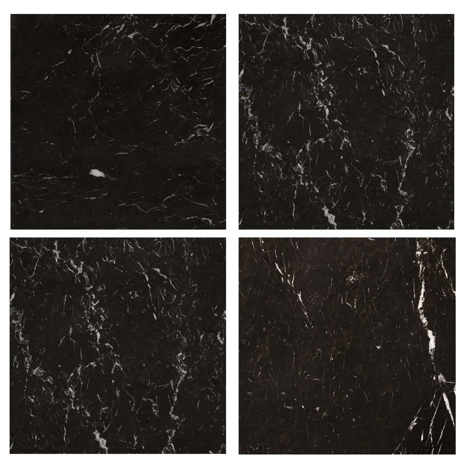 Curve Marble Coffee Table - Black Marble